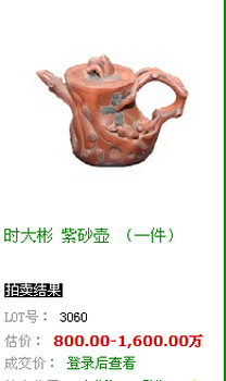 時大彬紫砂壺現(xiàn)在是多少錢.