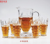 重庆玻璃厂家生产创意水晶玻璃制品玻璃套装杯厂家直销
