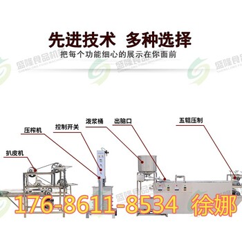 四川乐山豆腐皮机价格盛隆豆腐皮机自动豆腐皮机加工方法