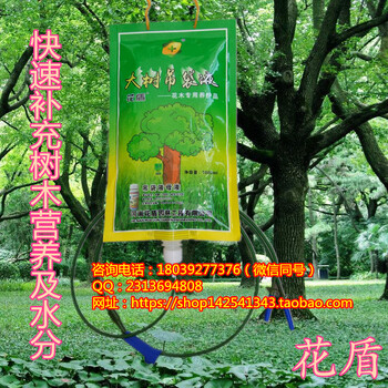 河南大樹吊袋液樹木移栽輸液袋提高樹木移栽成活率