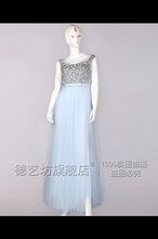 教师节文艺晚会徳艺坊演出服装租赁:三色亮钻礼服图片