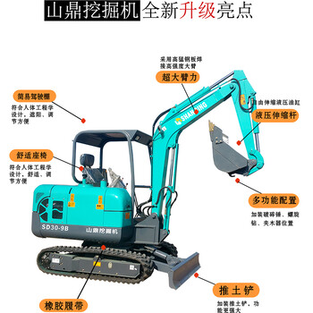 安徽滁州型号3万以下农用小型挖掘机价格表