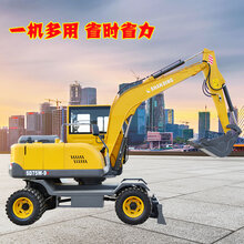 久鼎源轮胎式挖掘机,巴音郭楞定制久鼎源轮式挖掘机图片