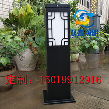 酒店户外花园仿云石草坪灯景观灯方形透光不锈钢草坪灯柱头灯图片