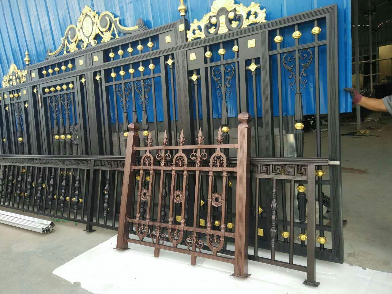 铁艺栏杆北京门头沟铝艺庭院大门价格