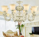 现代简约客厅吊灯创意个性卧室餐厅美式轻奢全铜玻璃灯具灯饰