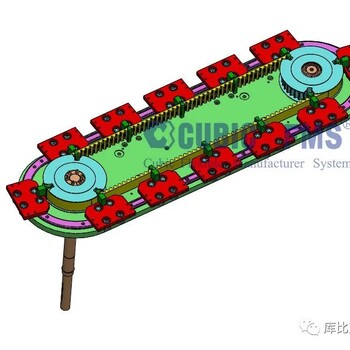 255口罩机环形导轨输送线