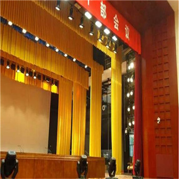 西藏省拉萨市金丝绒舞台幕布电动舞台幕布防火舞台幕布