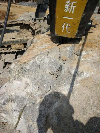 绵阳开山破石头无振动岩石劈裂机