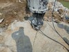 峨山彝族自治采石场开挖岩石液压柱塞式劈裂棒