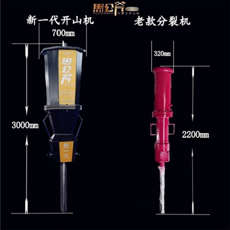 上海嘉定建设挖地基坑平场地破石头岩石分裂棒