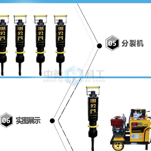 不受限制不受管控下花园区开采矿山机器设备液压劈裂棒