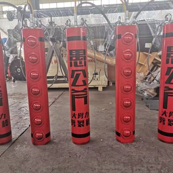 玉林工程基坑破拆硬石頭破石機液壓破裂機