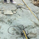 建筑石材切割挖改式顶石机液压劈裂机地基开挖