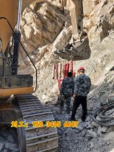 遵义市矿石开采石头很硬打不动柱塞式液压劈裂机图片