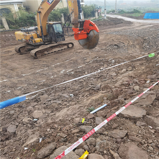 资阳挖机圆盘矿山岩石开山锯圆盘岩石锯挖机改装