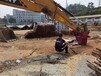 岩石锯挖机改开山锯杭州施工视频