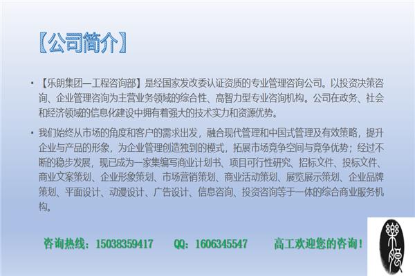 兴海可以代做项目资金统筹方案的企业