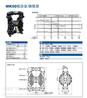 JOFEE气动片阀泵MK50(2寸)塑料耐腐蚀片阀泵输送颗粒介质污水泵