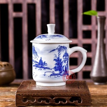 辦公會(huì)議禮品杯定做，陶瓷茶杯定做廠家