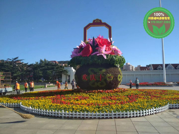 铁山港户外广场节日大花篮制作厂家市场价格