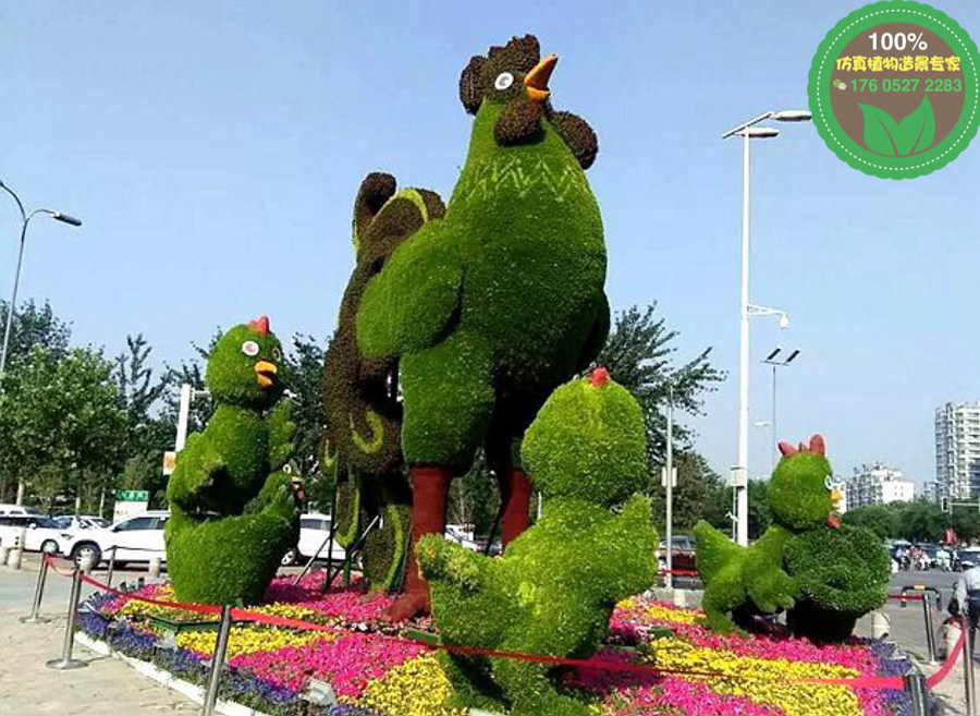 山东滨州人物动物绿雕市场价格
