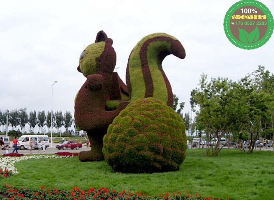 黑龙江绥化五色草造型植物绿雕制作团队