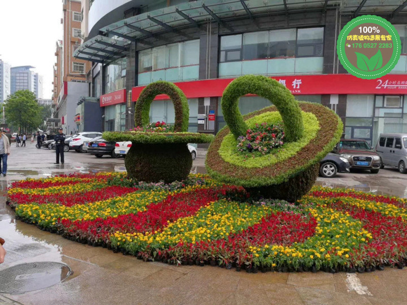 西咸空港五色草造型绿雕制作公司