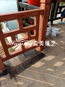 廣元木紋漆施工廊架木紋漆施工車庫(kù)出入口木紋漆施工