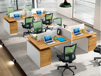 厂家办公桌现代实木桌隔断卡位桌会议桌前台办公椅图片3