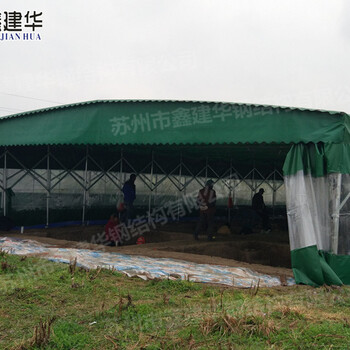 东西湖区工业园活动雨棚电动伸缩雨棚移动式帐篷2019新雨棚