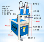 多功能双缸液压打孔机断桥铝冲孔不锈钢门框切角锌钢护栏磨口设备