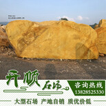 浙江黄蜡石，大型黄蜡石，可刻字可上门安装，公园大石图片2