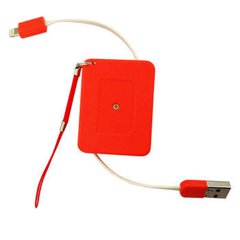 方形USB对MICRO5Ptype-c苹果双拉伸缩线便携式