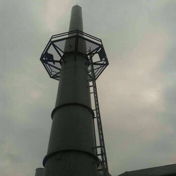 钢烟囱新建安装烟囱安装旋转爬梯voc监测平台施工单位