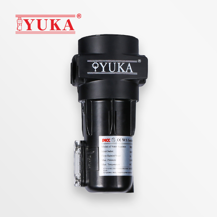 YUKA宏日嘉高效旋风气水分离器压缩空气过滤器除水WS25过滤器除水