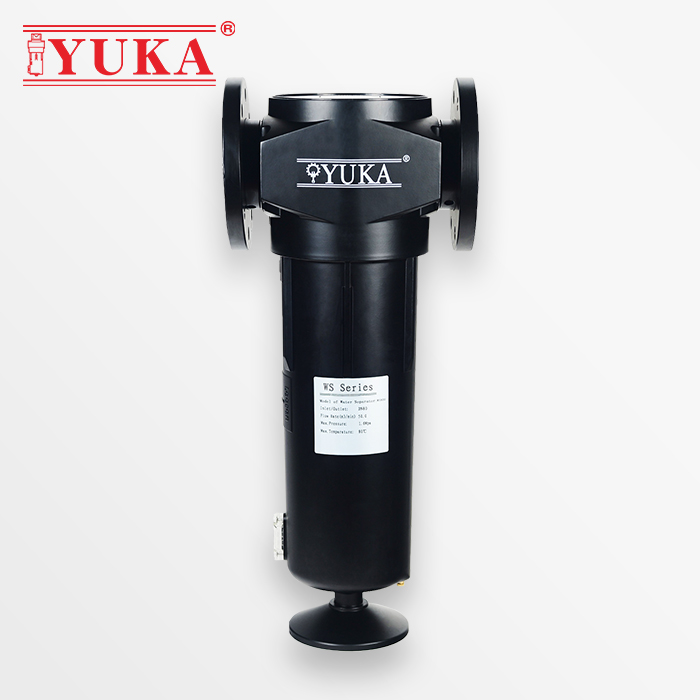 YUKA宏日嘉压缩空气过滤旋风式气水分离器WS800空压机过滤器除水