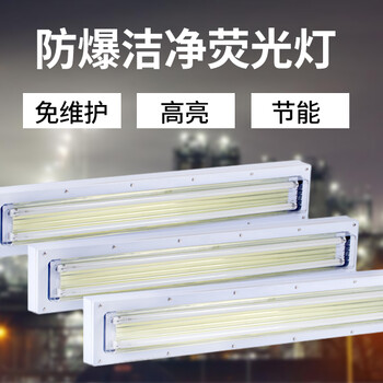 LED防爆潔凈熒光燈凈化燈40w80w吸頂嵌入式超薄三防格柵燈