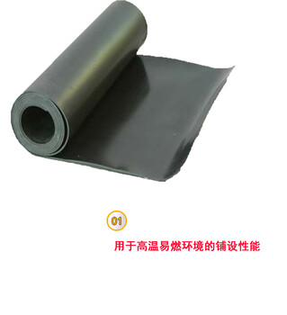 廠家epdm阻燃橡膠板B1級(jí)離火3秒自熄耐磨抗撕拉航空特種膠板