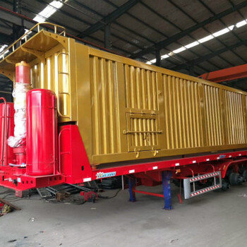 8米9.5米后翻自卸半掛車生產(chǎn)廠家現(xiàn)車銷售電話