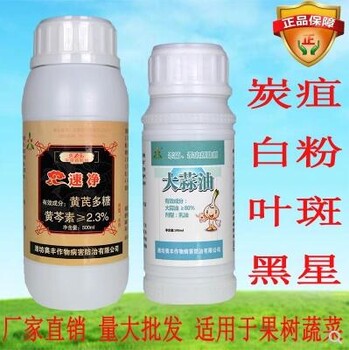 百香果炭疽病、百香果白粉病、百香果黑斑病防治方案速凈中藥殺菌劑