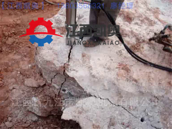 晋江岩石劈裂机在高速公路中的应用_土石方开挖劈裂机购买地址