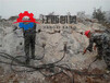 朔州分石机分裂机厂家开挖孔桩坚硬岩石头基坑致裂器