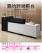 上海厂家直销办公前台桌木质大理石纹组合式前台桌办公家具销售品质保证