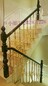 别墅简约铝艺雕花楼梯立柱护栏工艺精雕细琢铝板栏杆