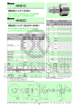 日本丰和HOWAH油压缸HH61C系列H61C160回转油缸海外直邮
