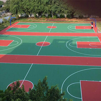 惠州市篮球场施工公司丙烯酸篮球场地面施工方案球场围网施工