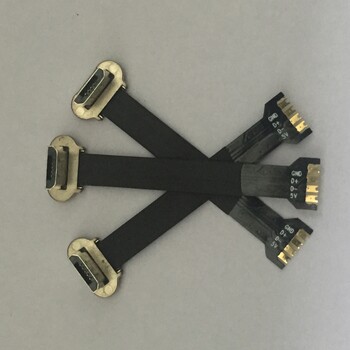 MICROUSB正向公头5PIN带FPC软排线无线充电公头