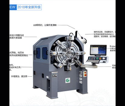 销售无凸轮弹簧机3D线材成型机调直机打圈机