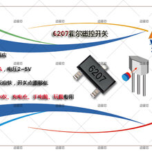 迈霍芯CC6207低压微功耗全极性霍尔开关图片